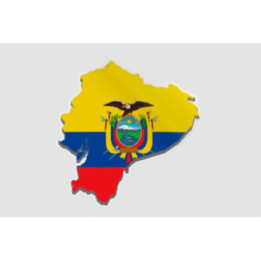 Ecuador Map Flag - DecalsHouse