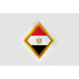 Egypt Flag Badge Style 10 - DecalsHouse