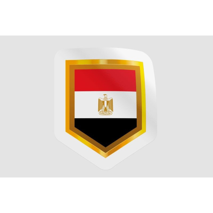 Egypt Flag Badge Style 12 - DecalsHouse
