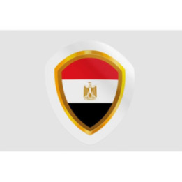 Egypt Flag Badge Style 15 - DecalsHouse