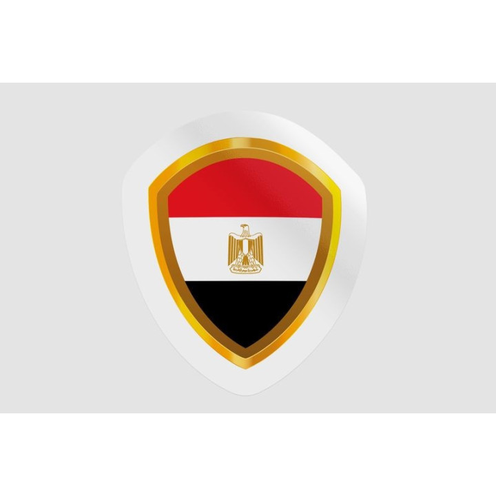 Egypt Flag Badge Style 15 - DecalsHouse