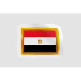 Egypt Flag Badge Style 16 - DecalsHouse