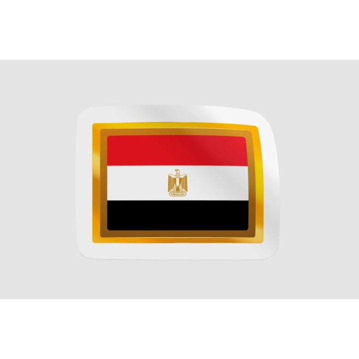 Egypt Flag Badge Style 16 - DecalsHouse