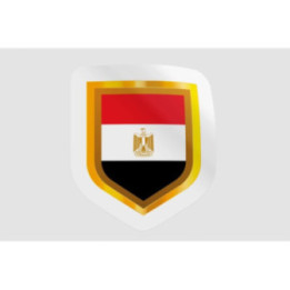 Egypt Flag Badge Style 17 - DecalsHouse