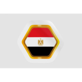 Egypt Flag Badge Style 18 - DecalsHouse