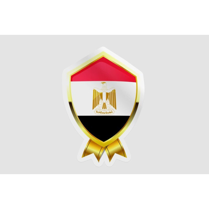 Egypt Flag Badge Style 4 - DecalsHouse