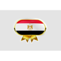 Egypt Flag Badge Style 5 - DecalsHouse