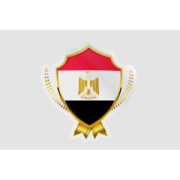 Egypt Flag Badge Style 6 - DecalsHouse