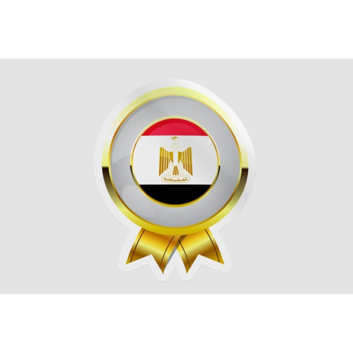 Egypt Flag Badge Style 7 - DecalsHouse