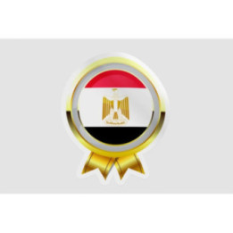 Egypt Flag Badge Style 9 - DecalsHouse