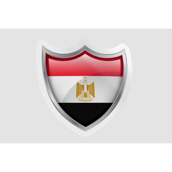 Egypt Flag Bevel Style 2 - DecalsHouse