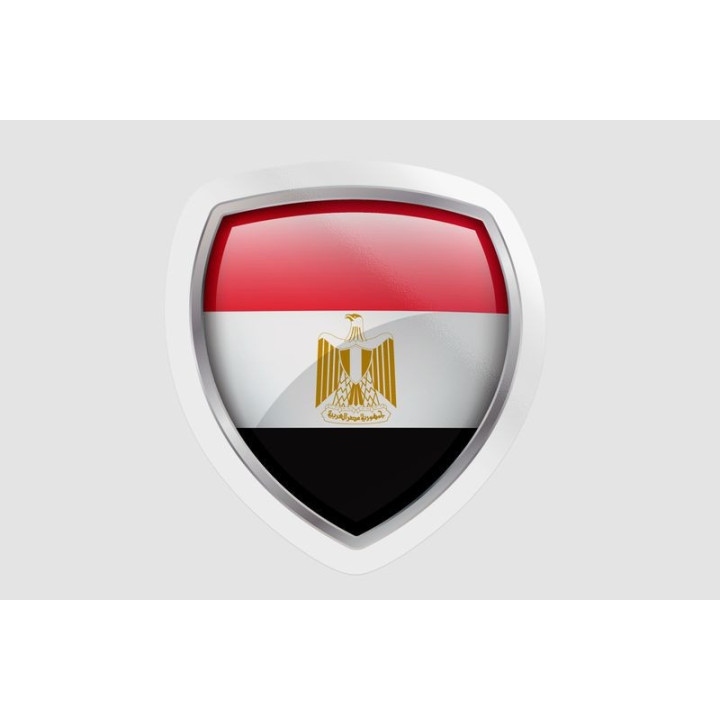 Egypt Flag Bevel - DecalsHouse