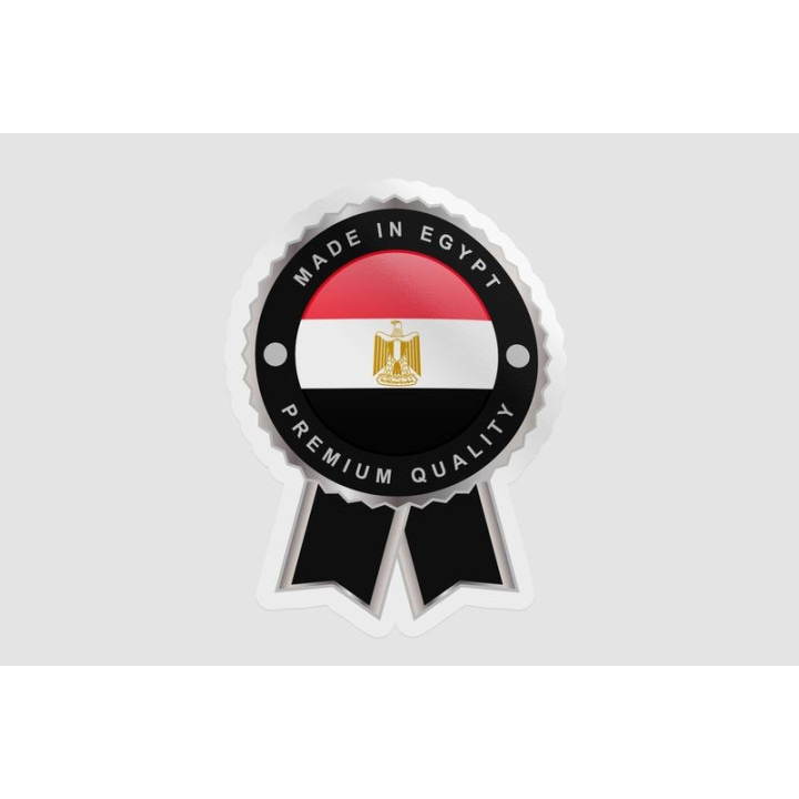Egypt Flag Emblem Badge Style 3 - DecalsHouse