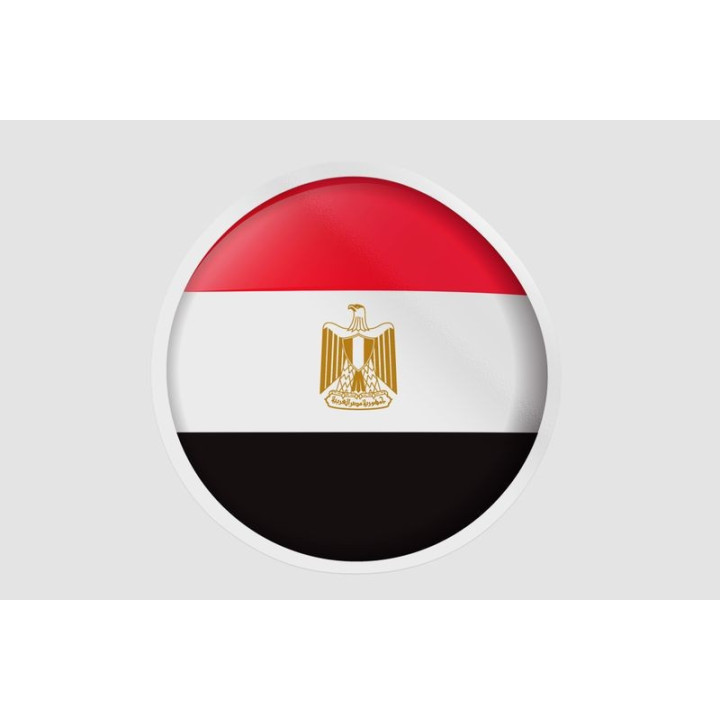 Egypt Flag Flat Style 4 - DecalsHouse