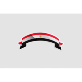 Egypt Flag Flat Style 6 - DecalsHouse