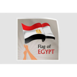 Egypt Flag Hand Waving - DecalsHouse