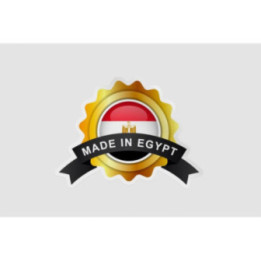 Egypt Flag Label Badge Style 3 - DecalsHouse