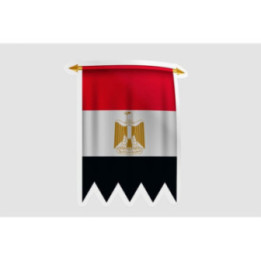 Egypt Flag Pennant Style 2 - DecalsHouse