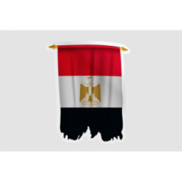 Egypt Flag Pennant Style 3 - DecalsHouse