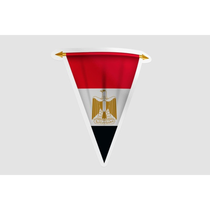 Egypt Flag Pennant Style 4 - DecalsHouse