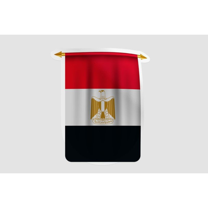 Egypt Flag Pennant Style 5 - DecalsHouse