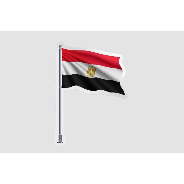 Egypt Flag Pole - DecalsHouse