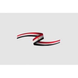 Egypt Flag Ribbon Style 4 - DecalsHouse