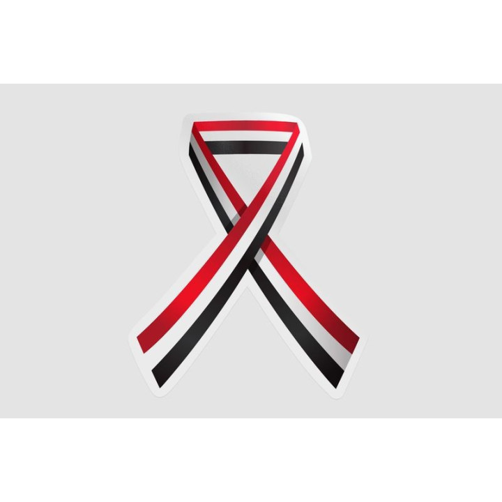 Egypt Flag Ribbon Style 5 - DecalsHouse