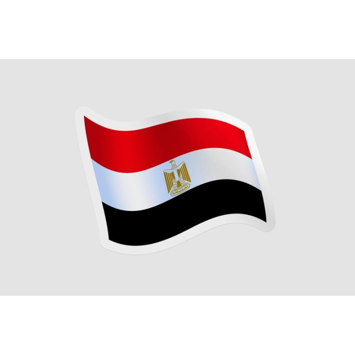 Egypt Flag Style 10 - DecalsHouse