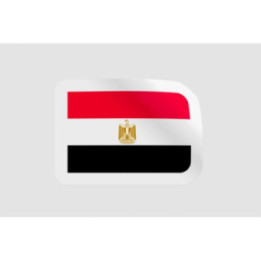 Egypt Flag Style 19 - DecalsHouse
