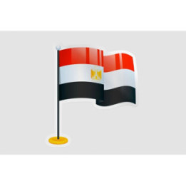 Egypt Flag Style 2 - DecalsHouse