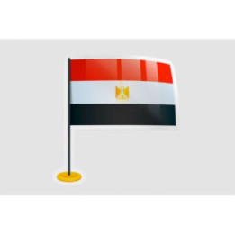 Egypt Flag Style 4 - DecalsHouse