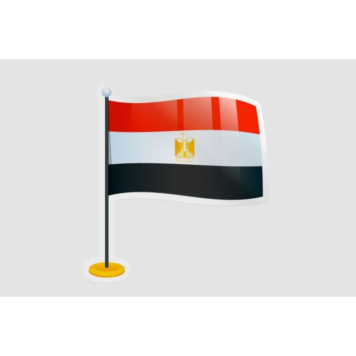 Egypt Flag Style 5 - DecalsHouse