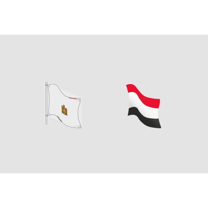Egypt Flag Style 7 - DecalsHouse
