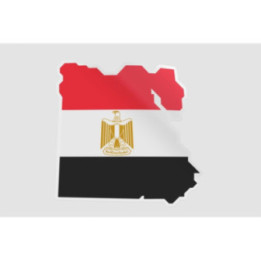 Egypt Map Flag Style 2 - DecalsHouse