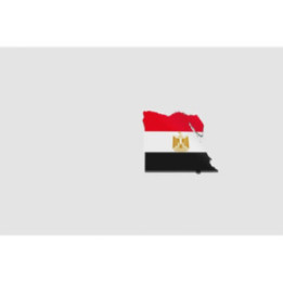 Egypt Map Flag - DecalsHouse