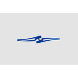 El Salvador Flag Ribbon Style 3 - DecalsHouse
