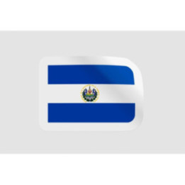 El Salvador Flag Style 2 - DecalsHouse