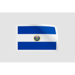 El Salvador Flag Style 3 - DecalsHouse