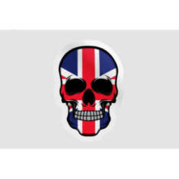 England Flag Skull - DecalsHouse