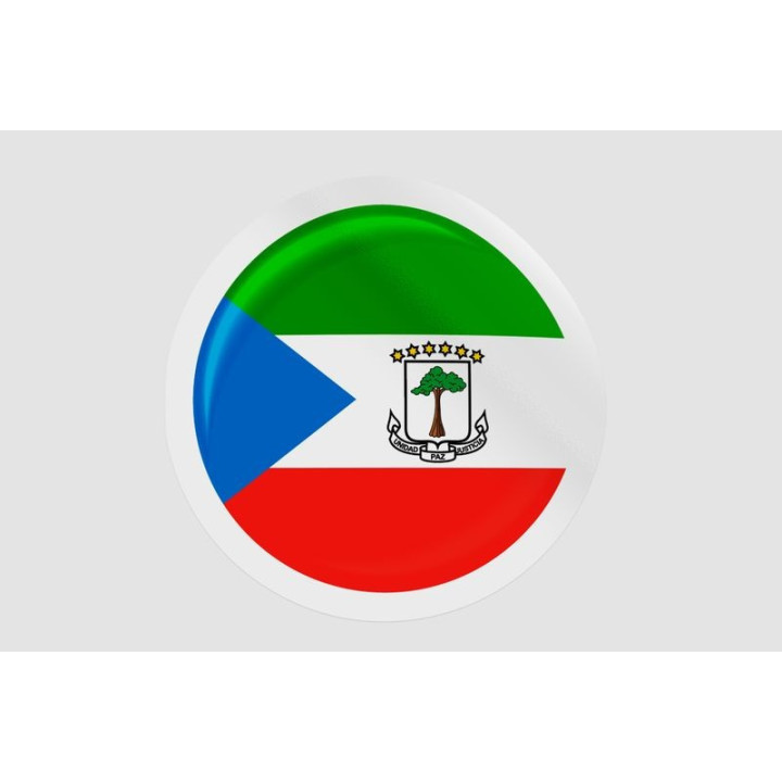 Equatorial Guinea Flag Badge - DecalsHouse