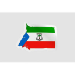 Equatorial Guinea Flag Map - DecalsHouse