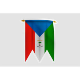 Equatorial Guinea Flag Pennant Style 10 - DecalsHouse
