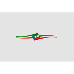 Equatorial Guinea Flag Ribbon Style 3 - DecalsHouse