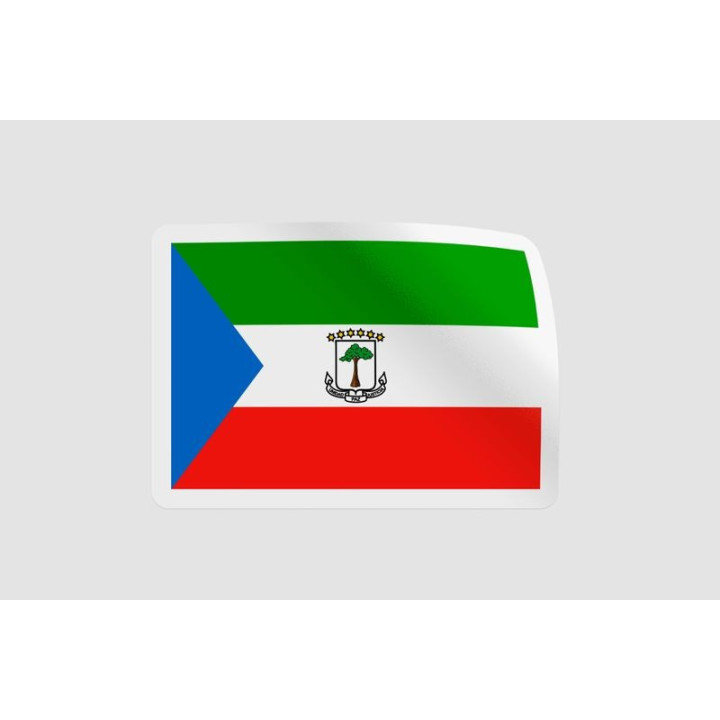 Equatorial Guinea Flag Style 3 - DecalsHouse