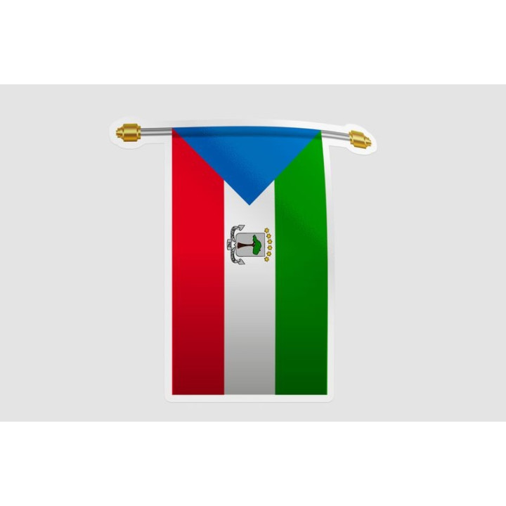 Equatorial Guinea Flag Waving - DecalsHouse