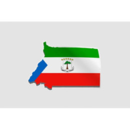 Equatorial Guinea Map Flag - DecalsHouse