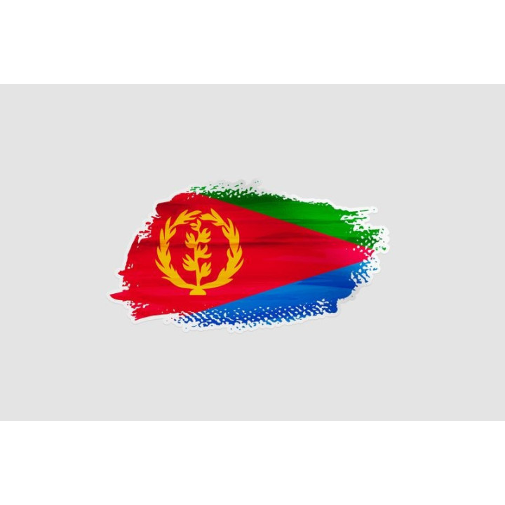 Eritrea Flag Brush Style 2 - DecalsHouse