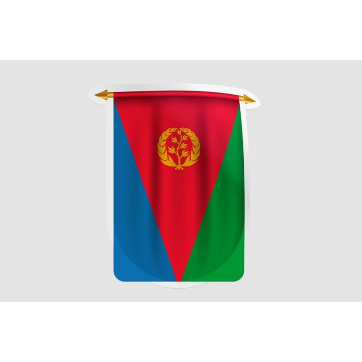 Eritrea Flag Pennant Style 5 - DecalsHouse