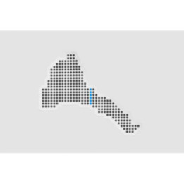 Eritrea Map Dot - DecalsHouse